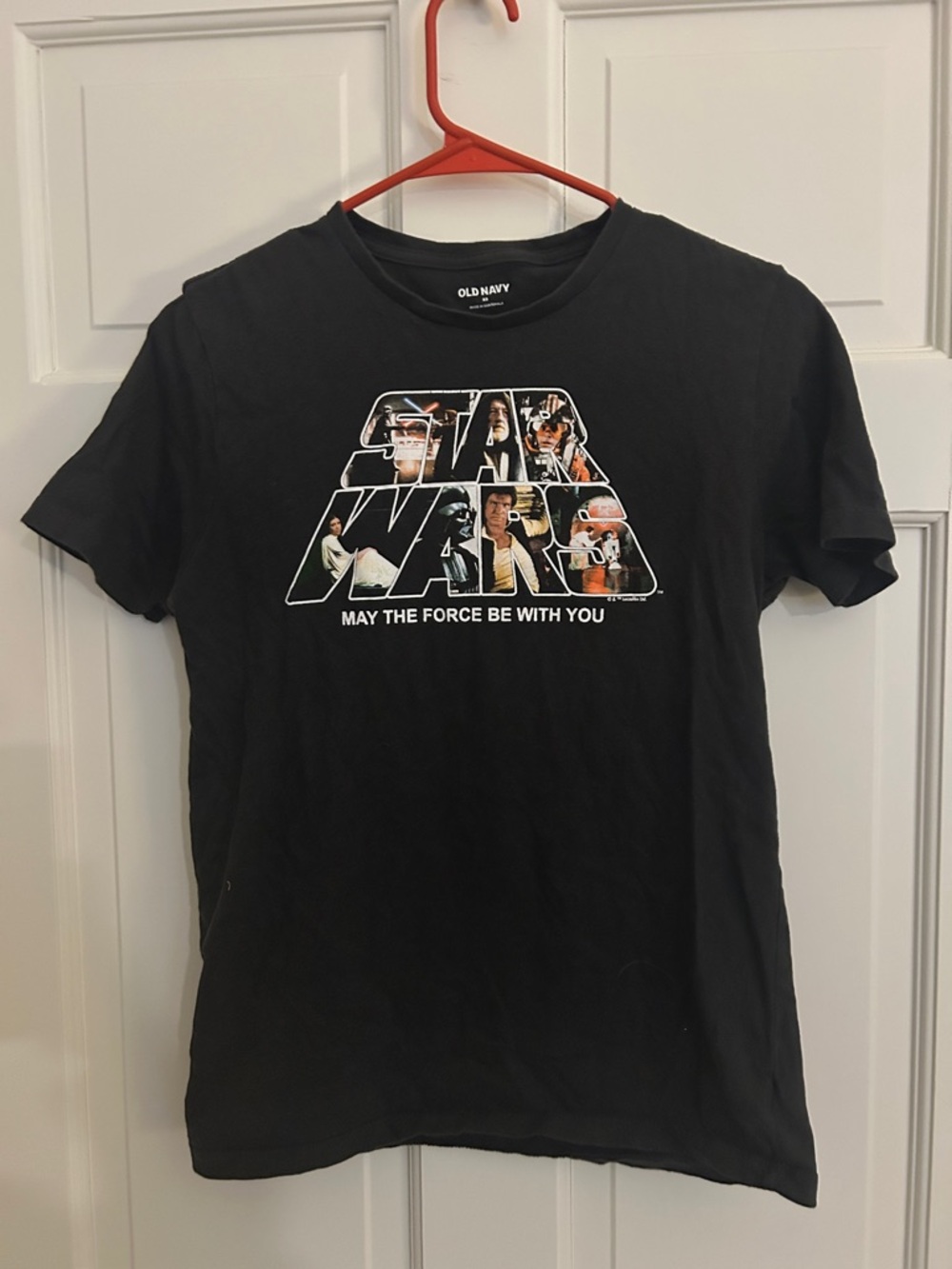 Old Navy Black Star Wars Graphic Tee - May The Force Be With You